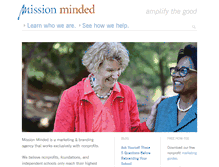 Tablet Screenshot of mission-minded.com